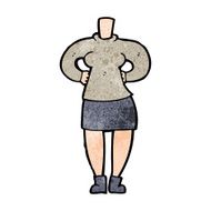 cartoon female body (add photos or mix and match cartoons) N206