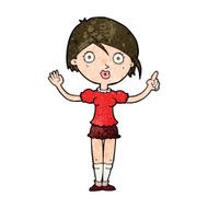 cartoon girl asking question N7