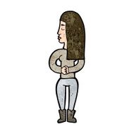 cartoon woman ignoring N21