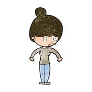 cartoon woman staring N27