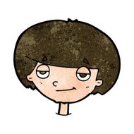 cartoon smug looking boy N8