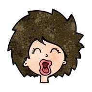 Cartoon Woman Screaming N14