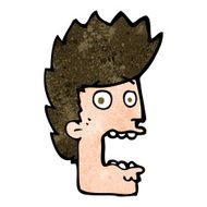 cartoon terrified man N220