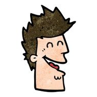 cartoon happy man N411