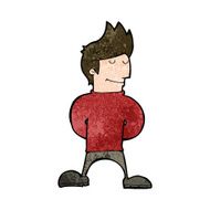 cartoon happy man N413