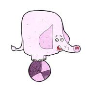 Cartoon Circus Elephant N15