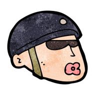 cartoon policeman head N9