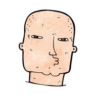 cartoon bald tough guy N18