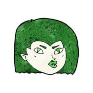 cartoon vampire face N34
