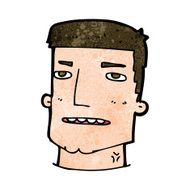 cartoon male head N9
