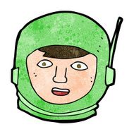 cartoon astronaut head N9