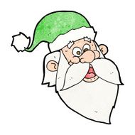 cartoon jolly santa claus face N8