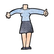 cartoon female body (add photos or mix and match cartoons) N209