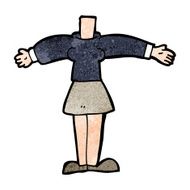 cartoon female body (add photos or mix and match cartoons) N210