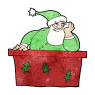 cartoon bored santa claus N9