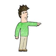 Cartoon Man Pointing N183