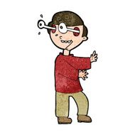 cartoon boy with popping out eyes N9