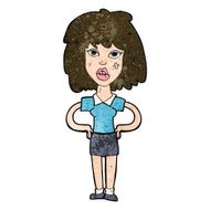cartoon tough woman N9