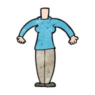 cartoon female body (add photos or mix and match cartoons) N212