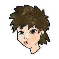 cartoon curious girl N10