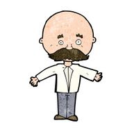 Cartoon Man With Mustache N93