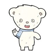 cartoon cute polar bear N33