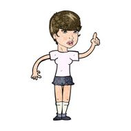 cartoon woman with idea N225