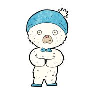 cartoon little polar bear N7