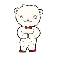 cartoon little polar bear N8