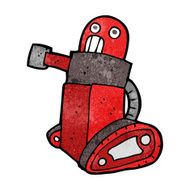 cartoon tank robot N8