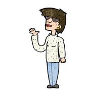 cartoon woman wearing spectacles N37