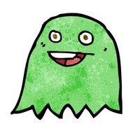 Cartoon Ghost N136