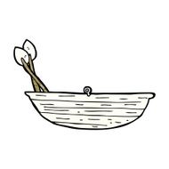 Cartoon Rowing Boat N23
