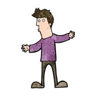cartoon curious man N61