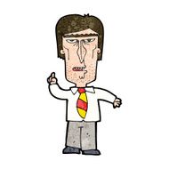 cartoon grumpy boss N9