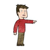 cartoon pointing man N95