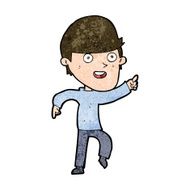 cartoon happy man N419