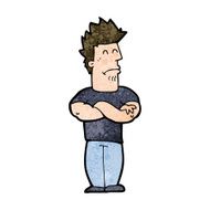 cartoon sulking man N8