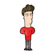 cartoon bored man N34