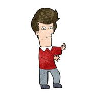 cartoon man gesturing wildly N9