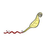 cartoon feather quill N9