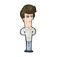 cartoon jaded man N17