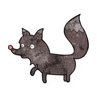 cartoon wolf cub N11