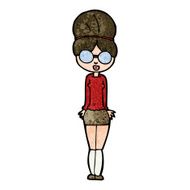 cartoon librarian woman N8