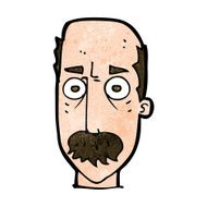 Cartoon Man With Mustache N94