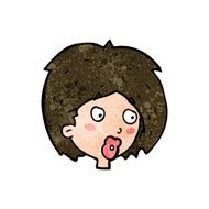 cartoon woman looking N9