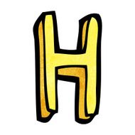 cartoon letter N105