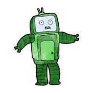 cartoon funny robot N78