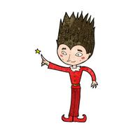 cartoon magic christmas elf N9