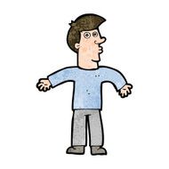 Cartoon Man Shrugging Shoulders N58